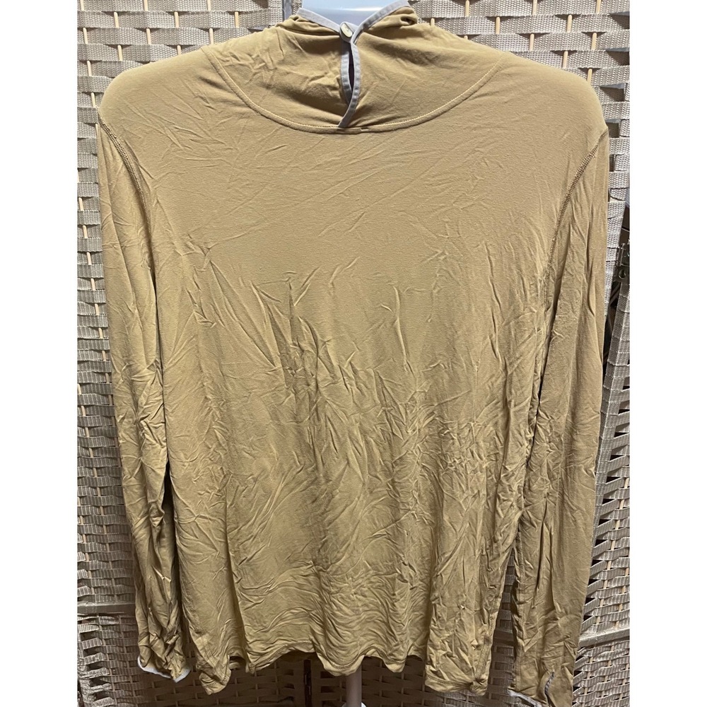 Patagonia Mens Daily Sun Hoody Tan Khaki Modal Blend Pullover Mens M